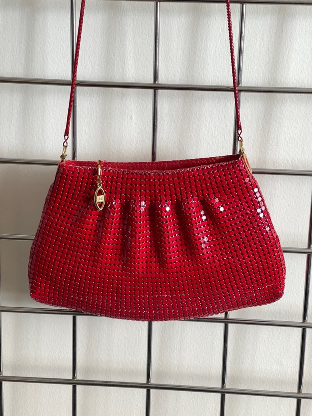 Red Sequin Shoulder Bag - Fashion Brand